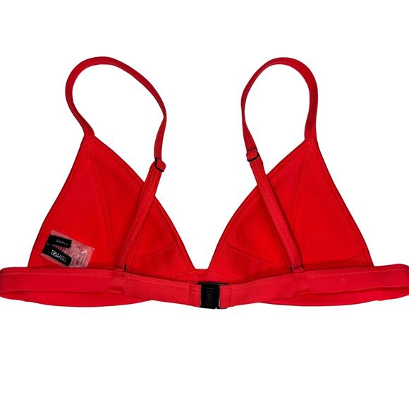 Triangl Gigi Crochet Neoprene Red Bikini Top Size Small - Picture 5 of 9